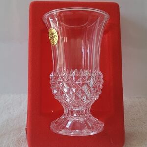 CRISTAL D'ARQUES Vintage Lead Crystal Vase from Maintenon Collection